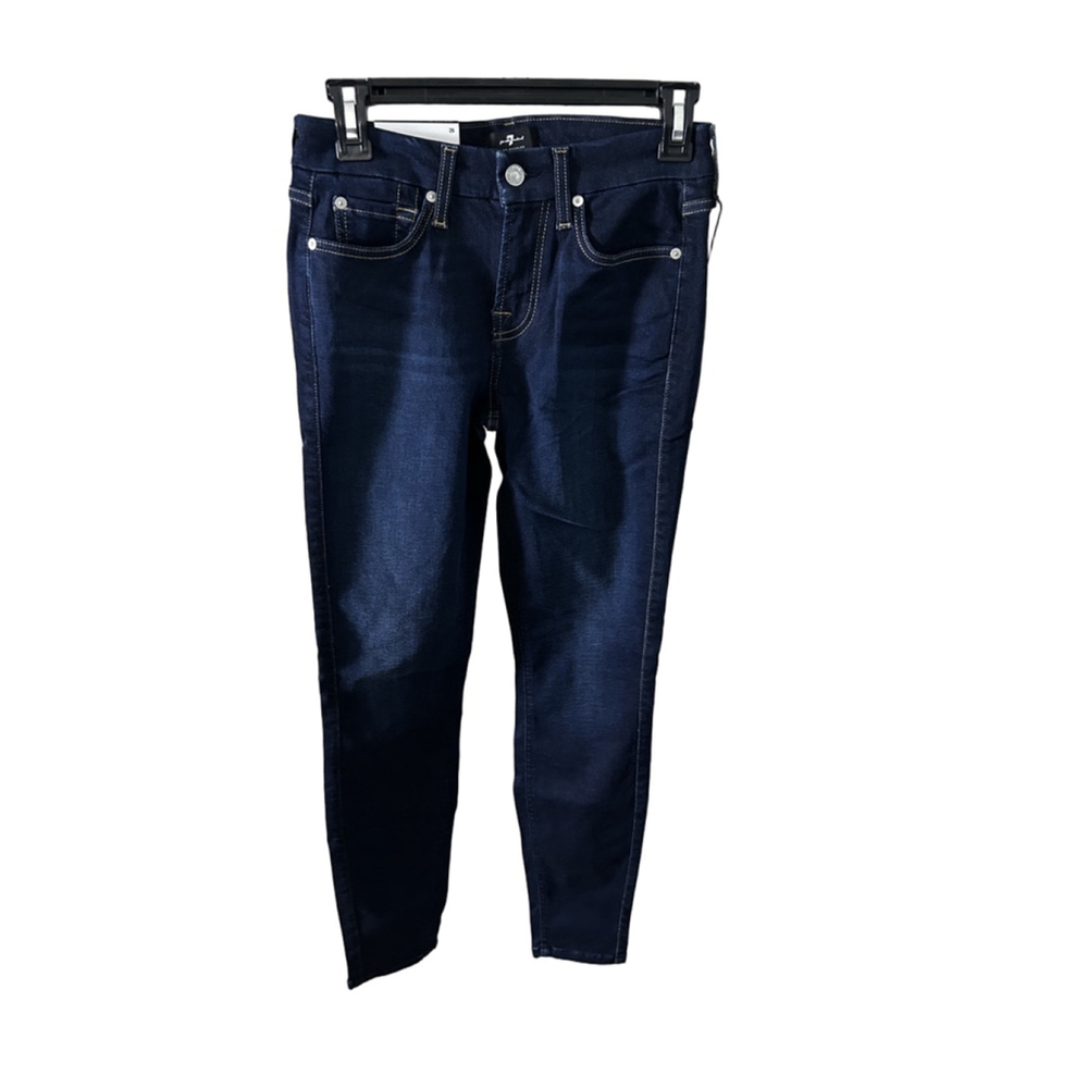 7 For All Mankind Ankle Skinny Slim Illusion Luxe Jeans Size 26 NWT